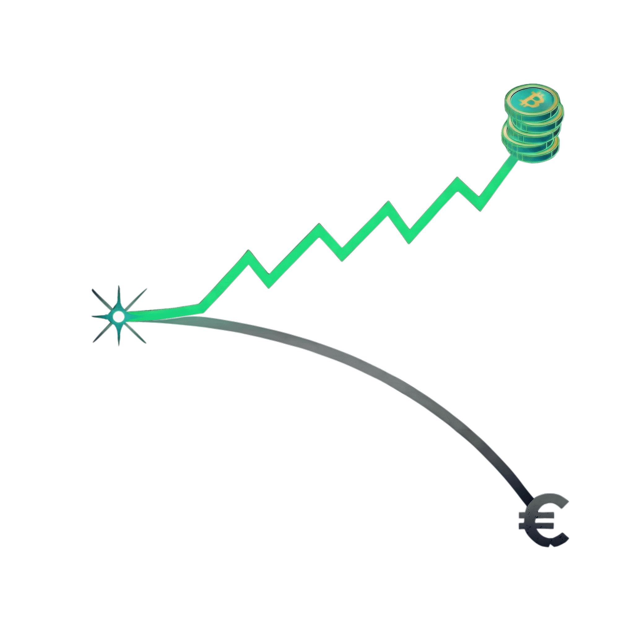 Chart showing Satsback rewards growing in value while traditional cashback loses value over time
